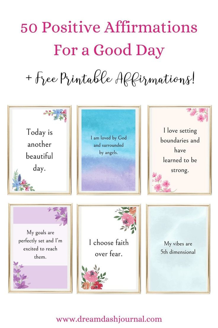 50 Daily Positive Affirmations {+ Free Printable Affirmation Cards!} pertaining to Free Printable Daily Affirmations