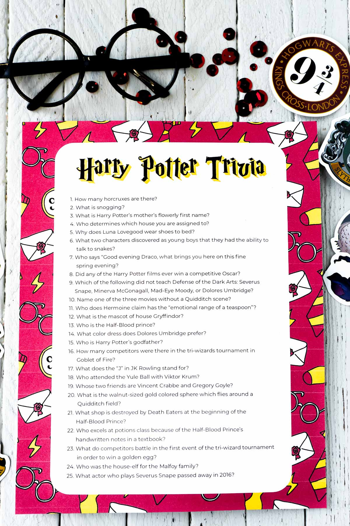 51 Harry Potter Trivia Questions (Free Printable Quiz) - Play in Free Printable Trivia Questions