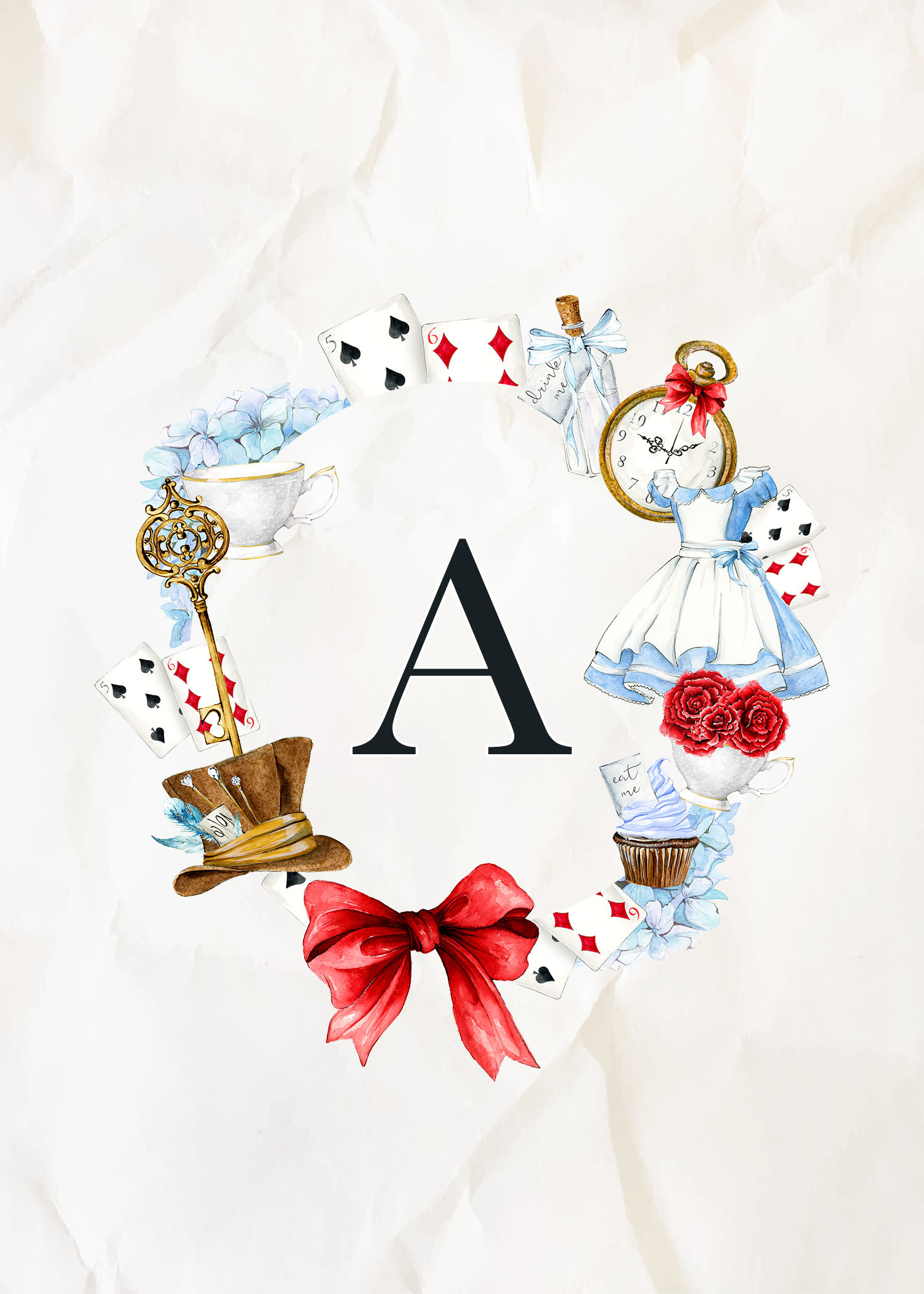 6 Free Alice In Wonderland Printables For Your Junk Journal throughout Alice in Wonderland Templates Free
