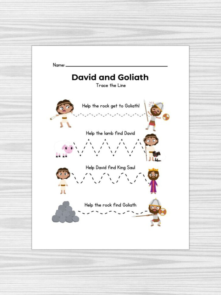 Free Printable David and Goliath Crafts