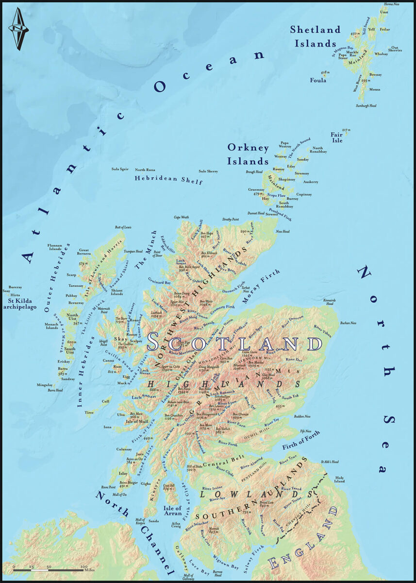 6 Maps Of Scotland (Free To Use) - Highland Titles throughout Printable Map of Scotland Free