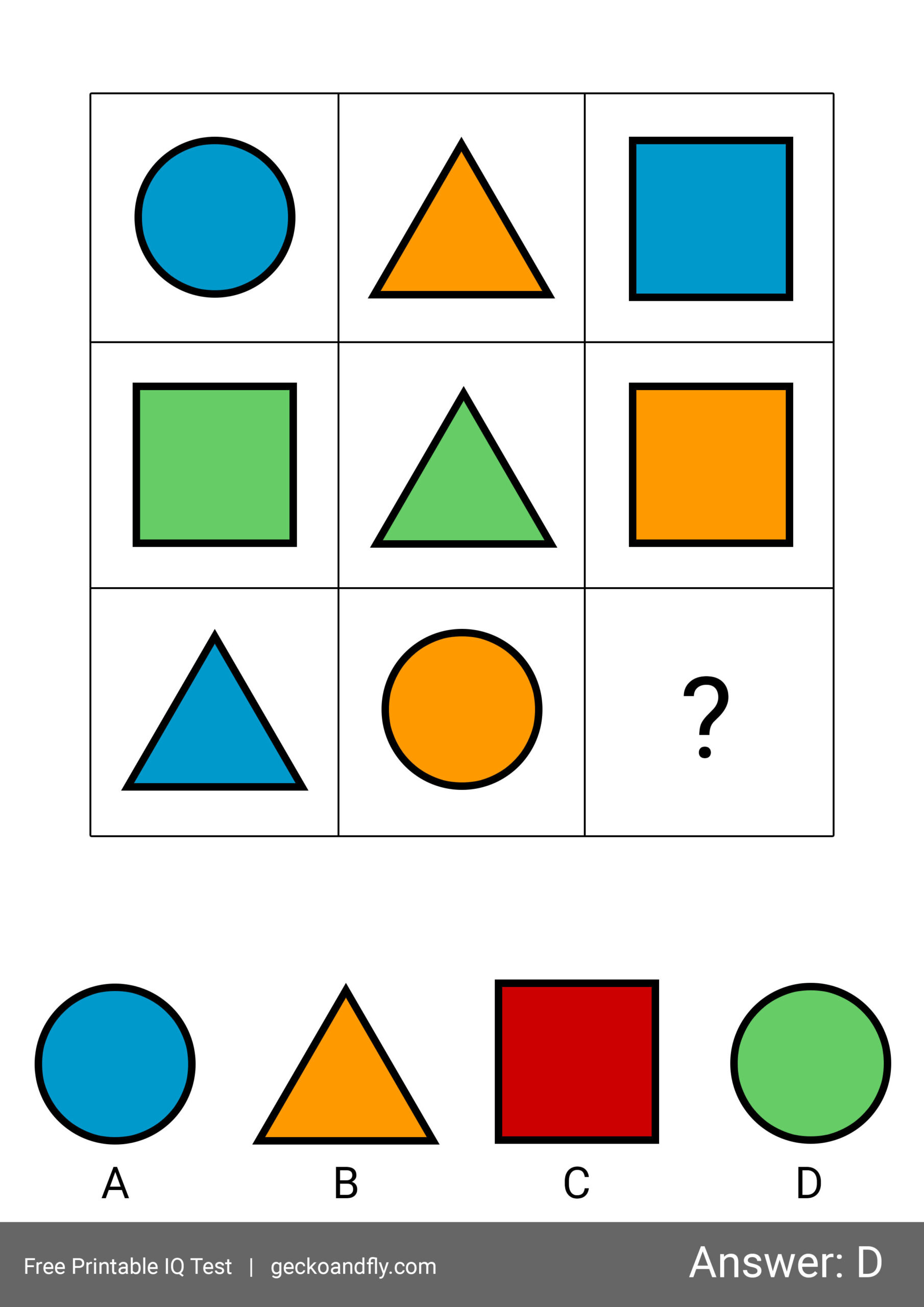 60 Free Printable Iq Test For Kids From 5 To 16 Years Old [ Part 1 ] within Free IQ Test Printable