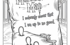 67 Free Harry Potter Coloring Pages – Smooth Draw inside Free Printable Marauders Map Coloring Page