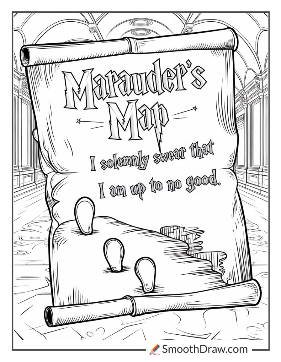 67 free harry potter coloring pages smooth draw inside free printable marauders map coloring page 67 Free Harry Potter Coloring Pages - Smooth Draw inside Free Printable Marauders Map Coloring Page