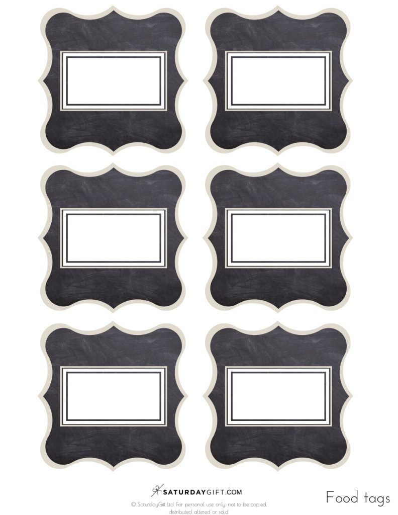 7 Cafe Food Labels And Food Labels Ideas To Save Today | Food Tags in Free Printable Buffet Tags