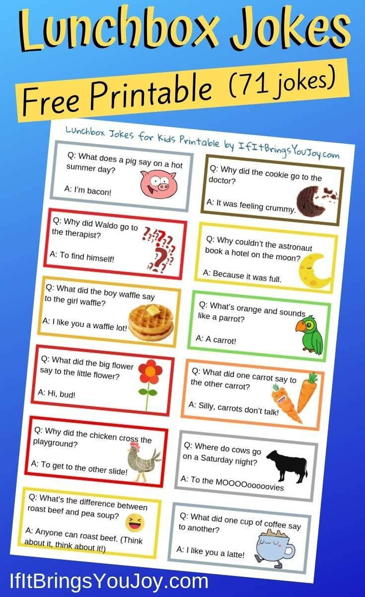 80+ Funny Jokes For Kids (And Adults)! | Ifitbringsyoujoy pertaining to Free Printable Adult Jokes
