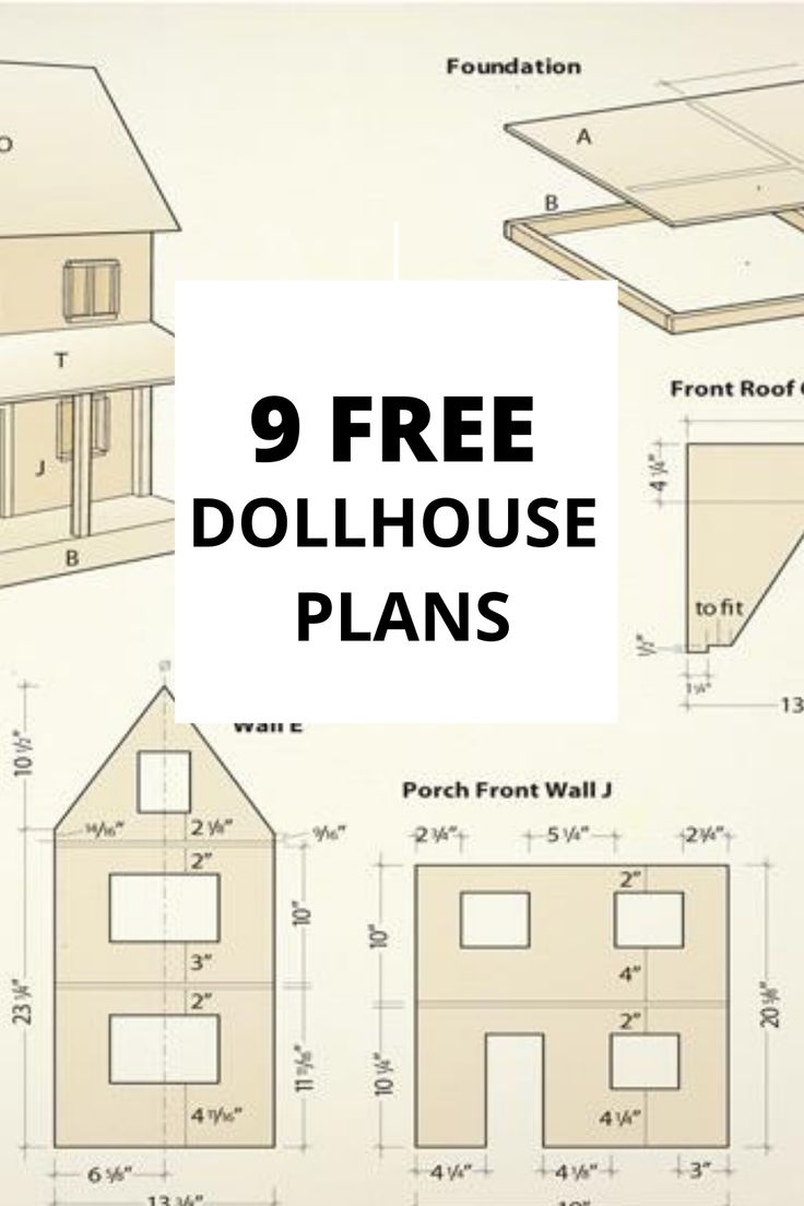 9 Free Dollhouse Plans with regard to Printable Free Dollhouse Plans