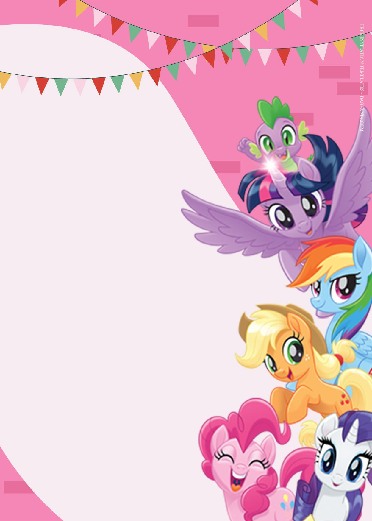 9+ My Little Pony Paradise Birthday Invitation Templates with My Little Pony Birthday Party Invitation Template Free