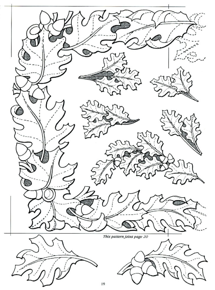 Free Printable Holster Acorn Pattern