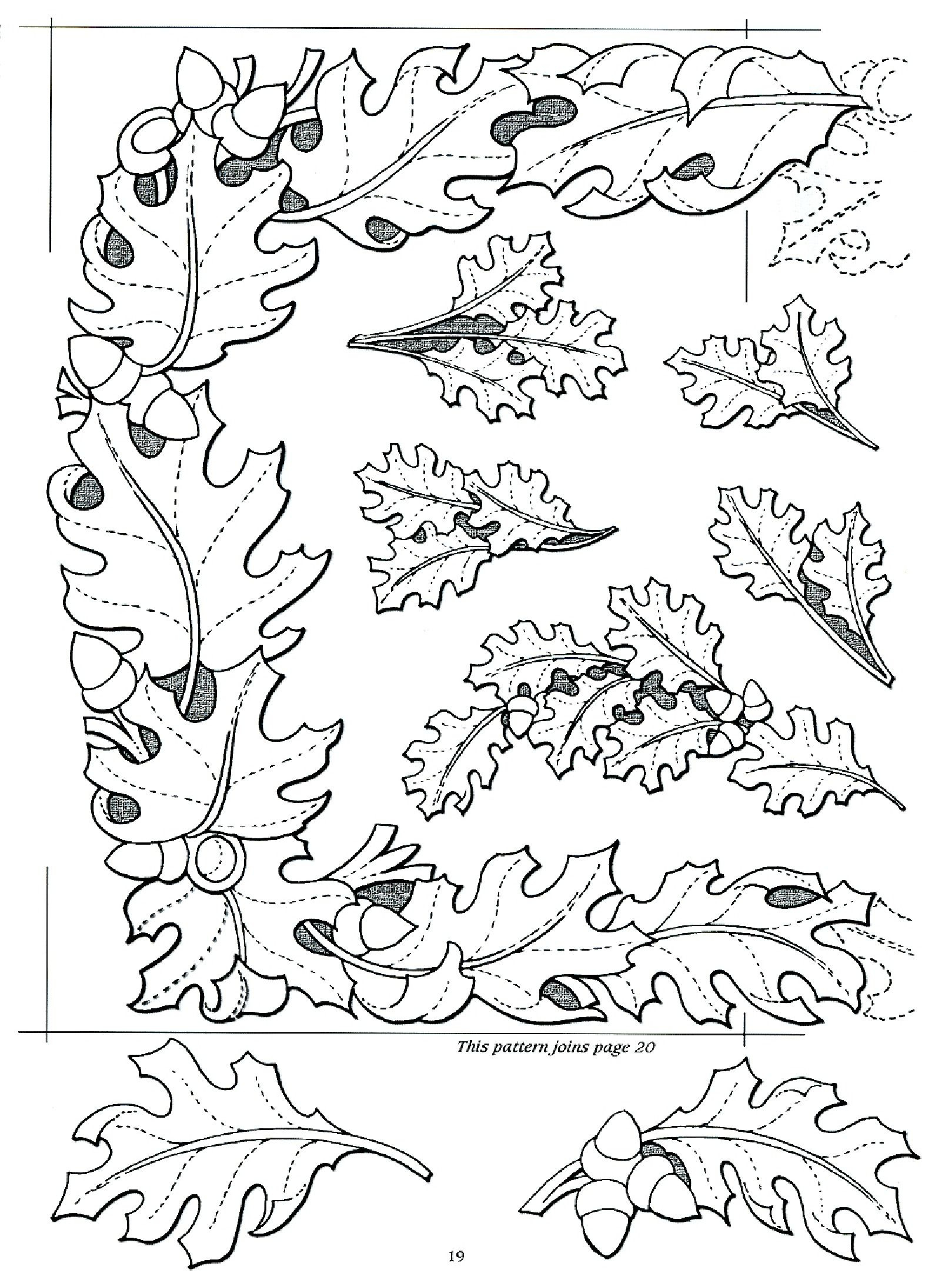 900+ Leather Tooling Patterns Ideas | Leather Tooling Patterns pertaining to Free Printable Holster Acorn Pattern
