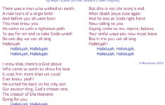 A Credal Hallelujah | Quaerentiaold regarding Free Printable Hallelujah Easter Lyrics