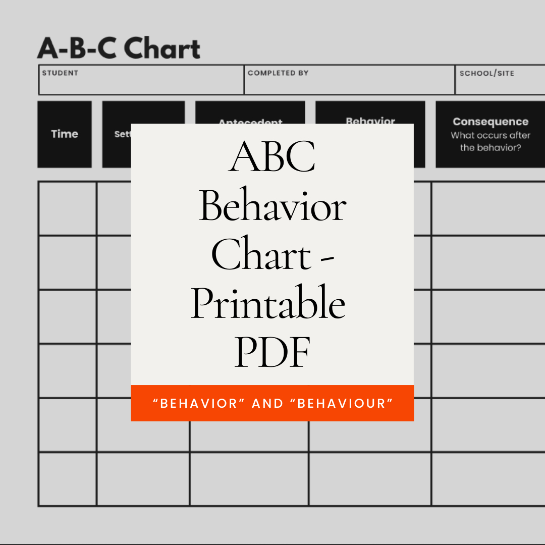 Abc Behavior Chart Printable | Printable Pdf | Behavior And with regard to Free Printable Abc Behavior Chart