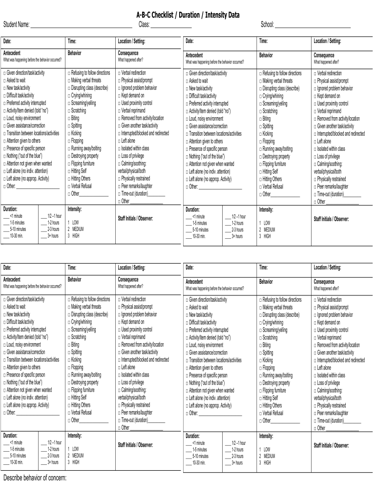 Abc Data Sheet Checklist: Fill Out &amp;amp; Sign Online | Dochub intended for Free Printable Abc Data Sheet