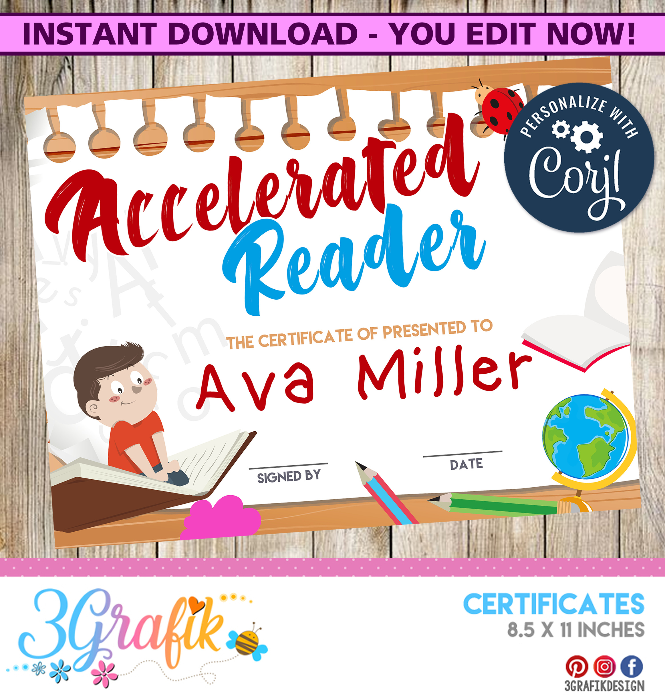 Accelerated Reader Certificate Archives - 3Grafik | Printable throughout Free Printable Accelerated Reader Certificates