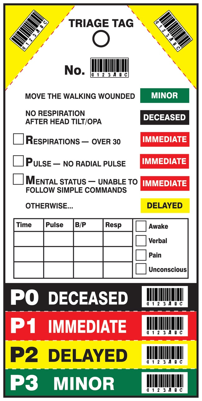 Accuform Signs Triage Tags | Fisher Scientific for Free Printable Triage Tags