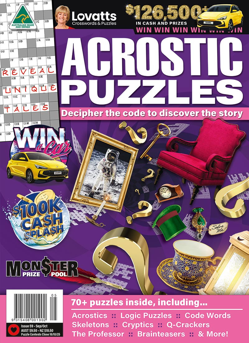 Acrostic Puzzles Magazine - Lovatts Crossword Puzzles Games &amp;amp; Trivia with Free Printable Lovetts Puzzles For Adults