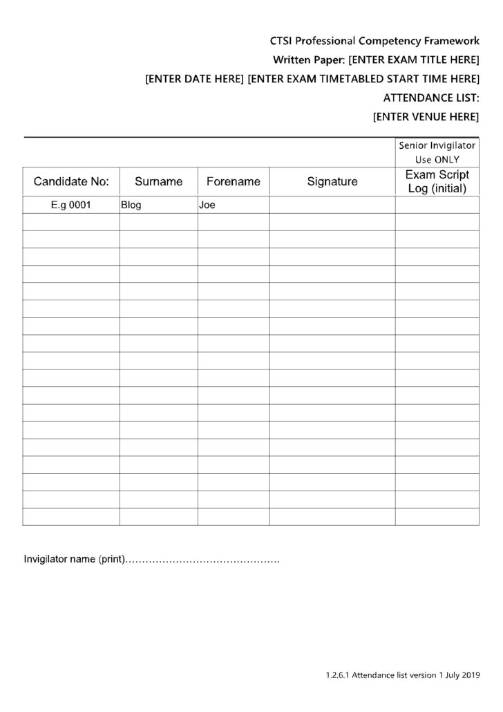 Free Printable Aa Meeting Sign in Sheet