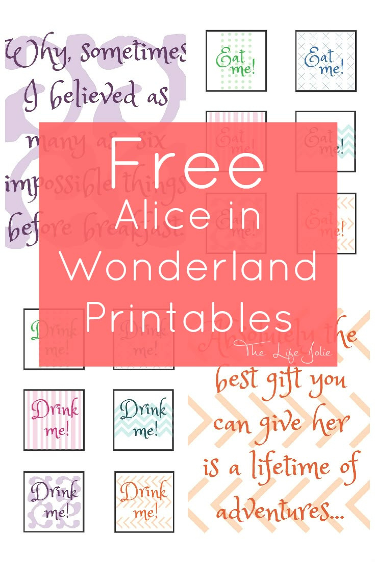 alice in wonderland signs and free printables with alice in wonderland free printable signs Alice In Wonderland Signs And Free Printables with Alice In Wonderland Free Printable Signs