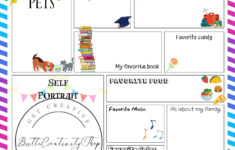All About Me Poster-Größe Bogen, Printable, Schreibaufforderung for Free Printable All About Me Poster
