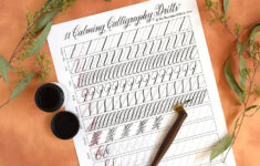 All Of Tpk'S Free Calligraphy Practice Worksheets: A Master List intended for Calligraphy Practice Sheets Printable Free