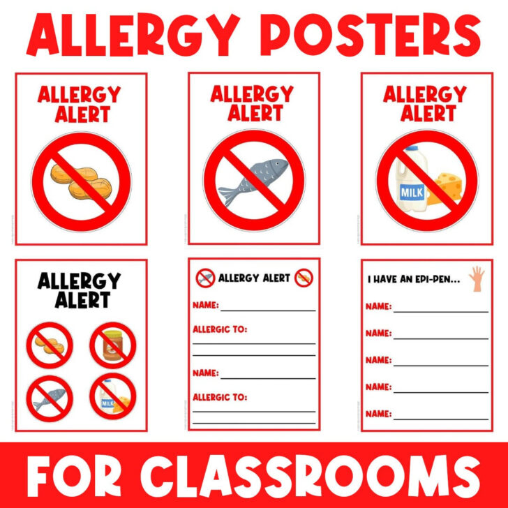 Free Printable Food Allergy Signs Free Printable Food Allergy Signs