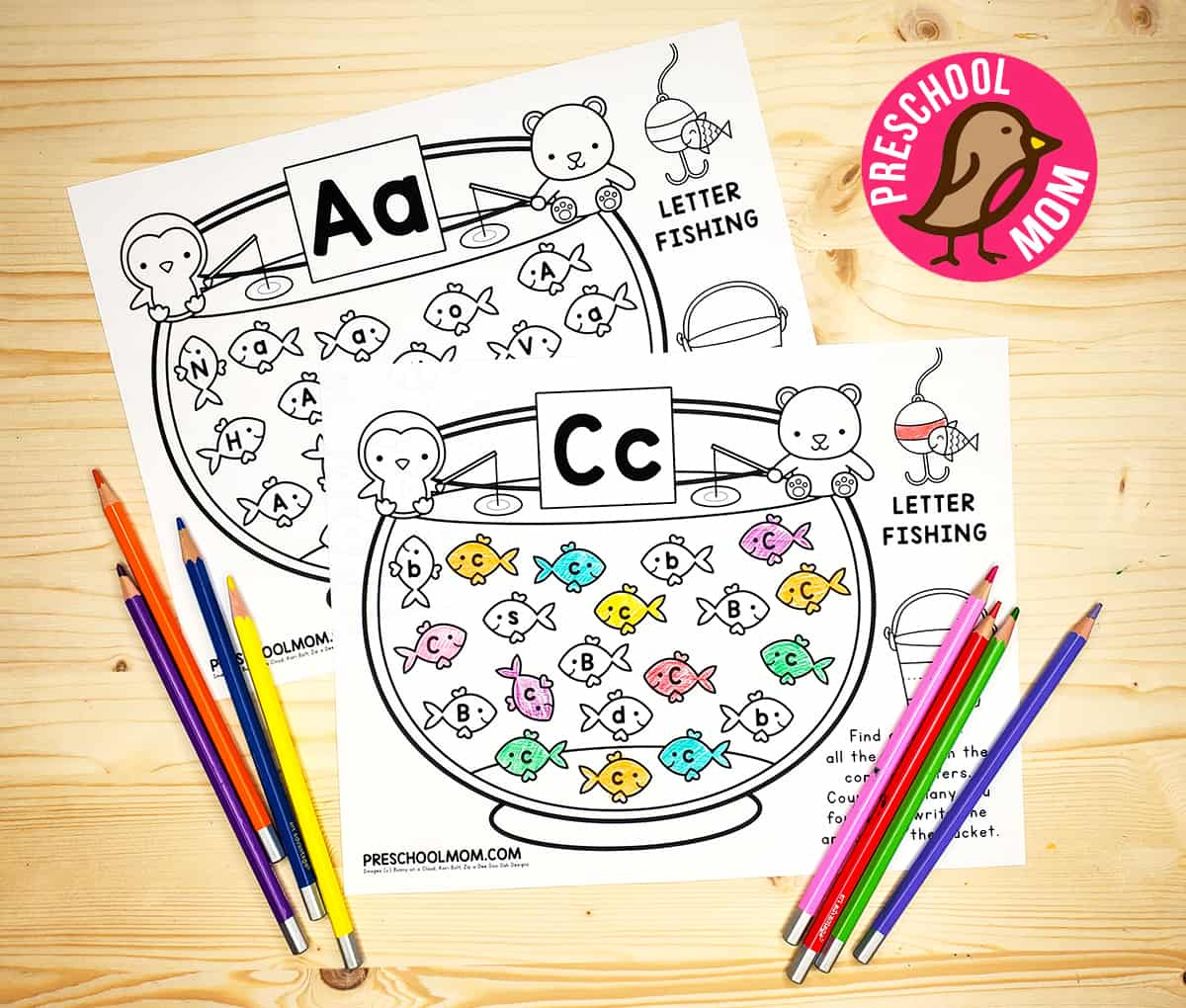Alphabet Letter Recognition Worksheets - Preschool Mom intended for Free Letter Recognition Printables