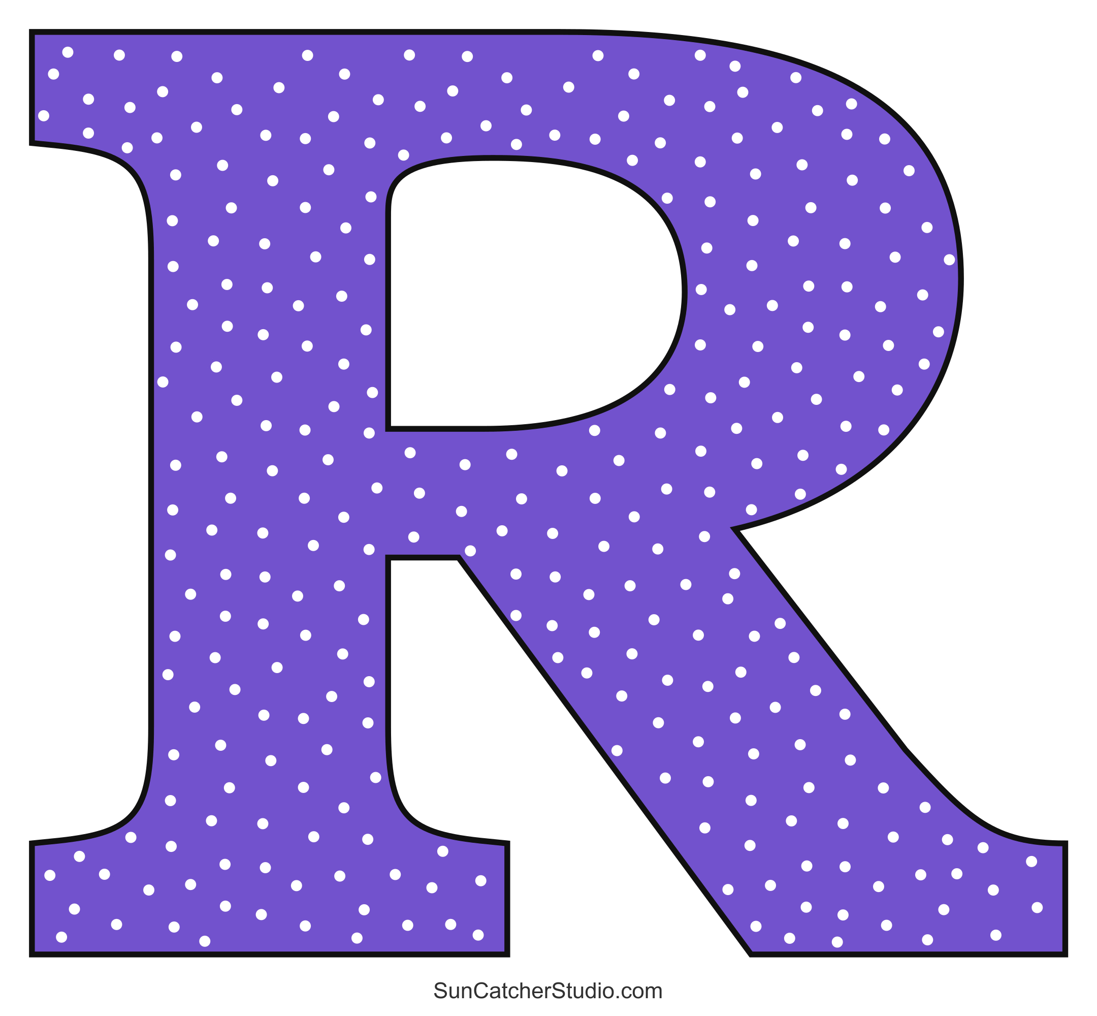 Alphabet Letters And Numbers With A Colorful Polka Dot Design intended for Large Alphabet Letters Printables Free