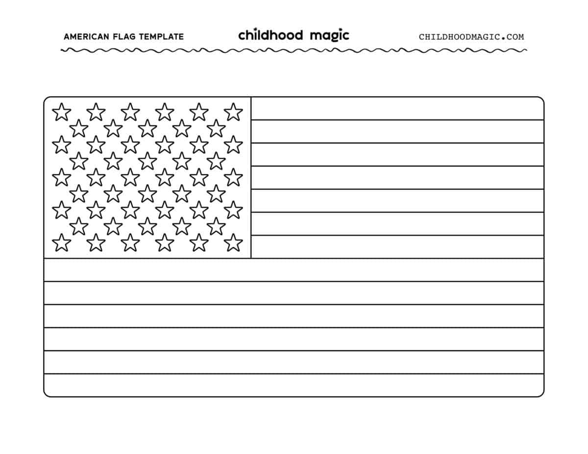 American Flag Printable - Childhood Magic with regard to Free Printable Printable American Flag