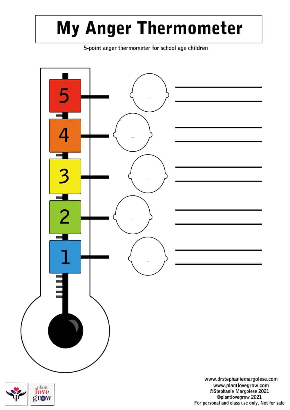 Anger Thermometer For Children And Teens | Dr. Stephanie Margolese throughout Free Printable Anger Thermometer