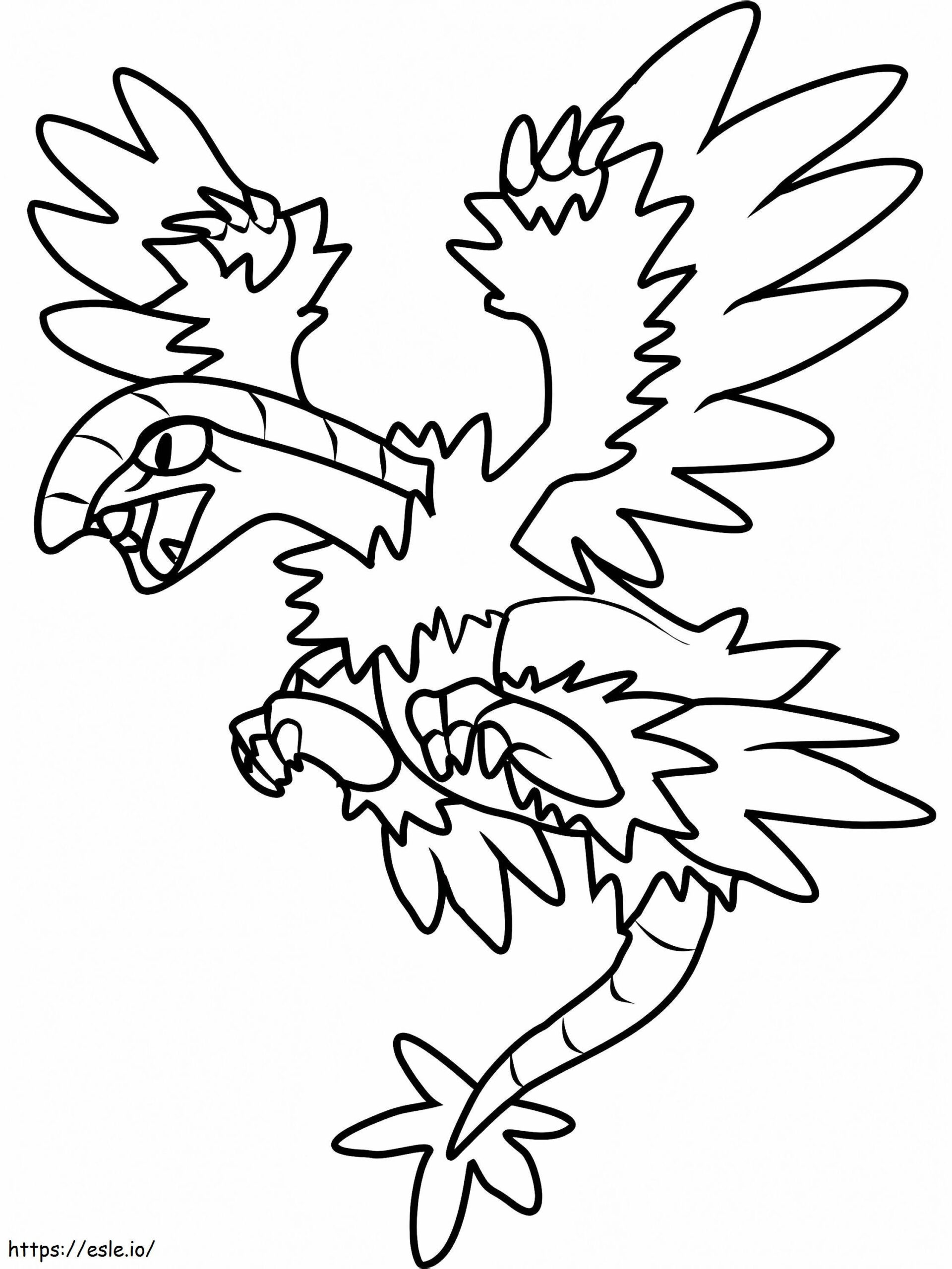 Archeops Gen 5 Pokemon Coloring Page with Free Printable Archeops Coloring Page