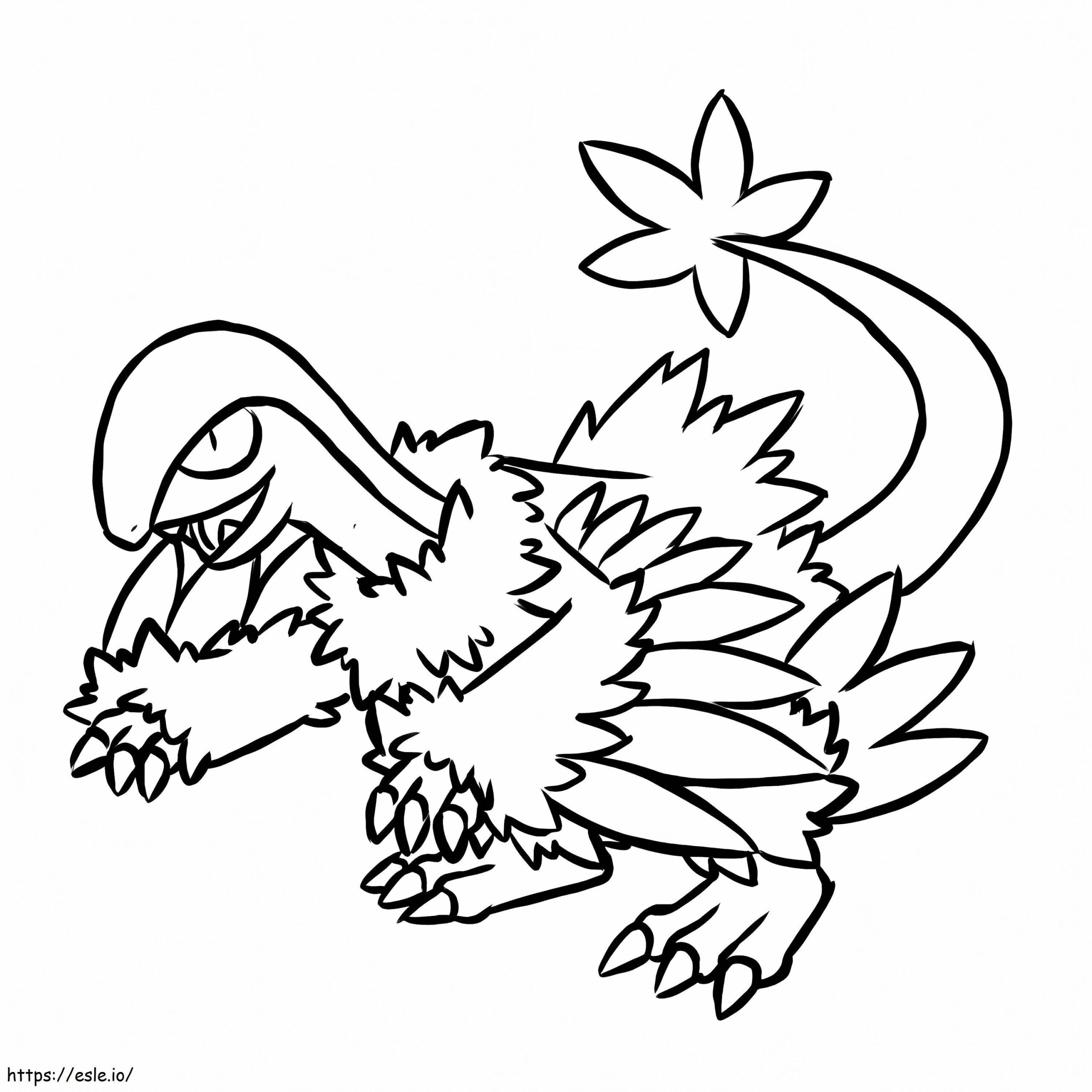 Archeops Pokemon Coloring Page within Free Printable Archeops Coloring Page