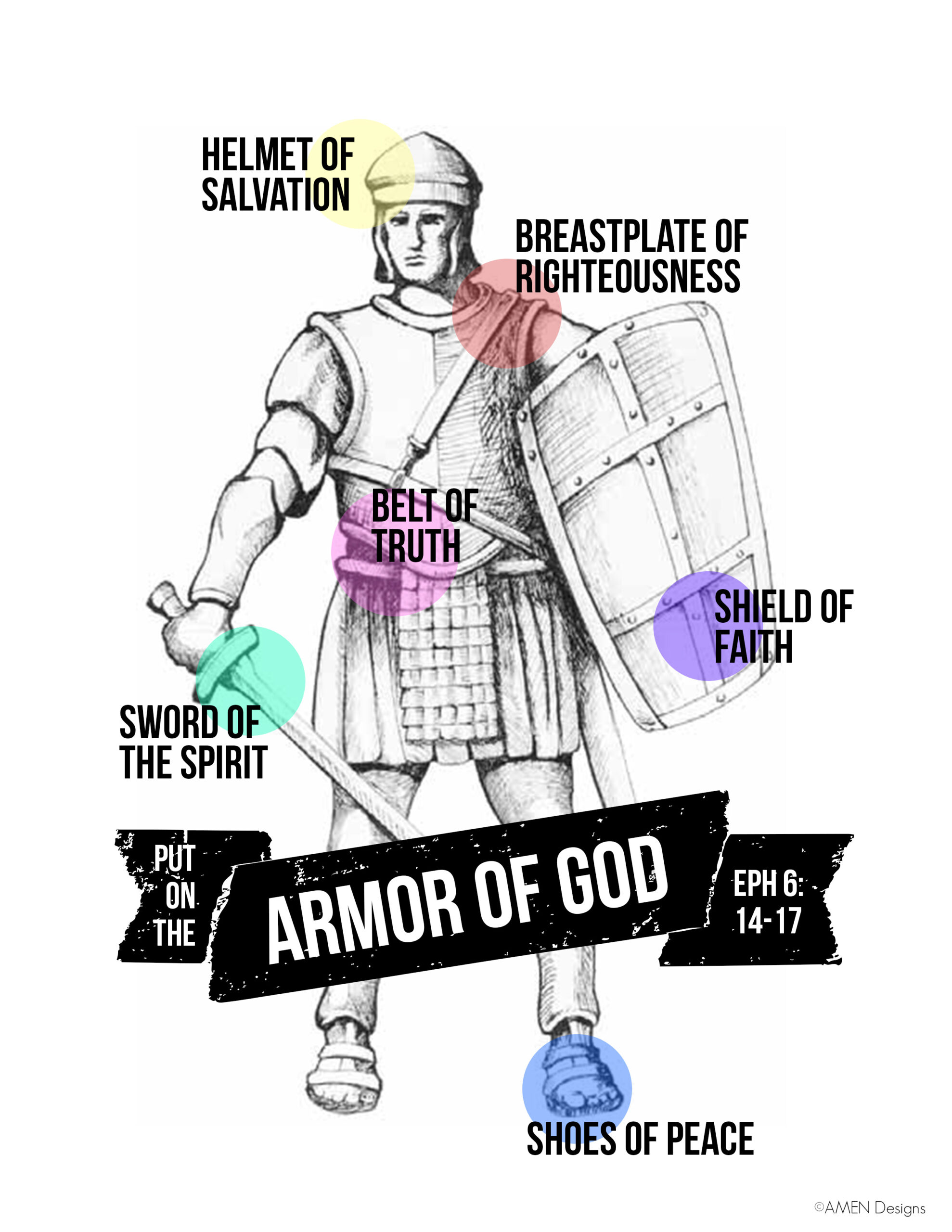 Armor Of God Free Printable Art - throughout Armour Of God Free Printables