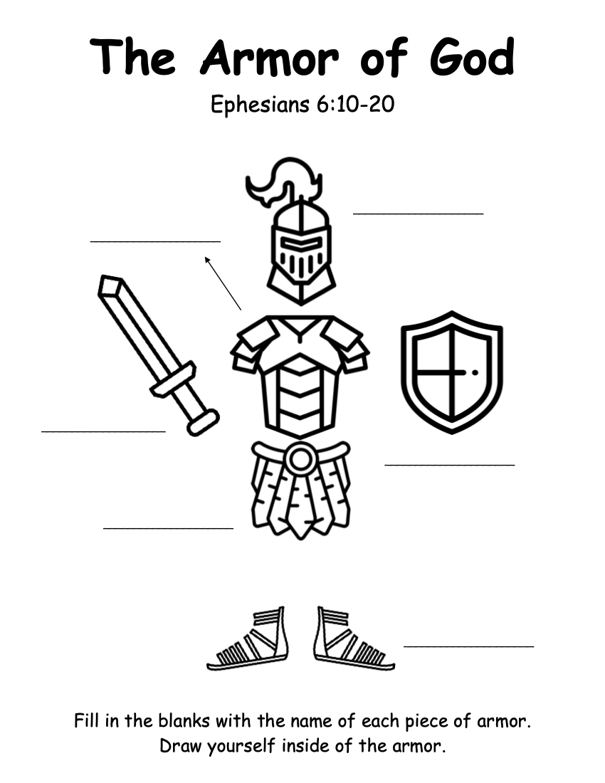 Armor Of God — Victory Kids intended for Armour of God Free Printables