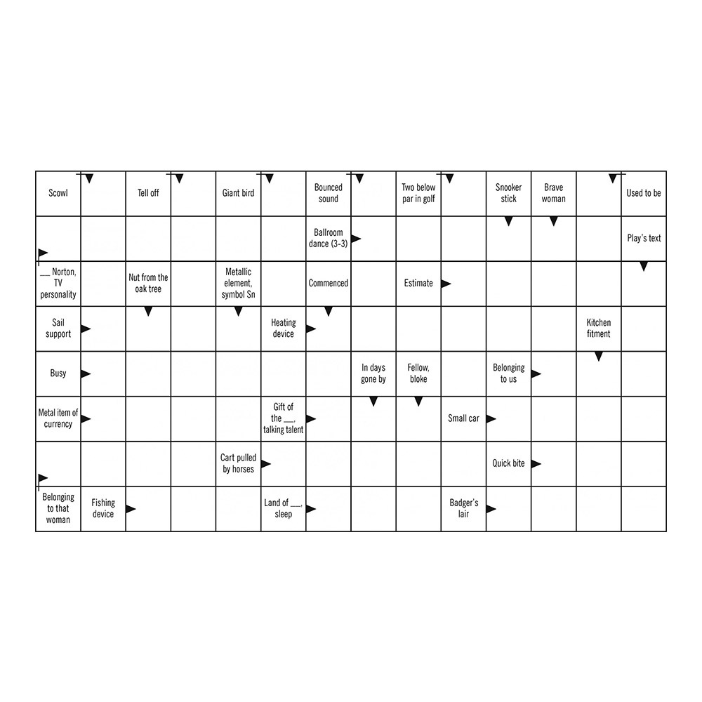 Arroword - Puzzler throughout Free Printable Arrow Word Puzzles