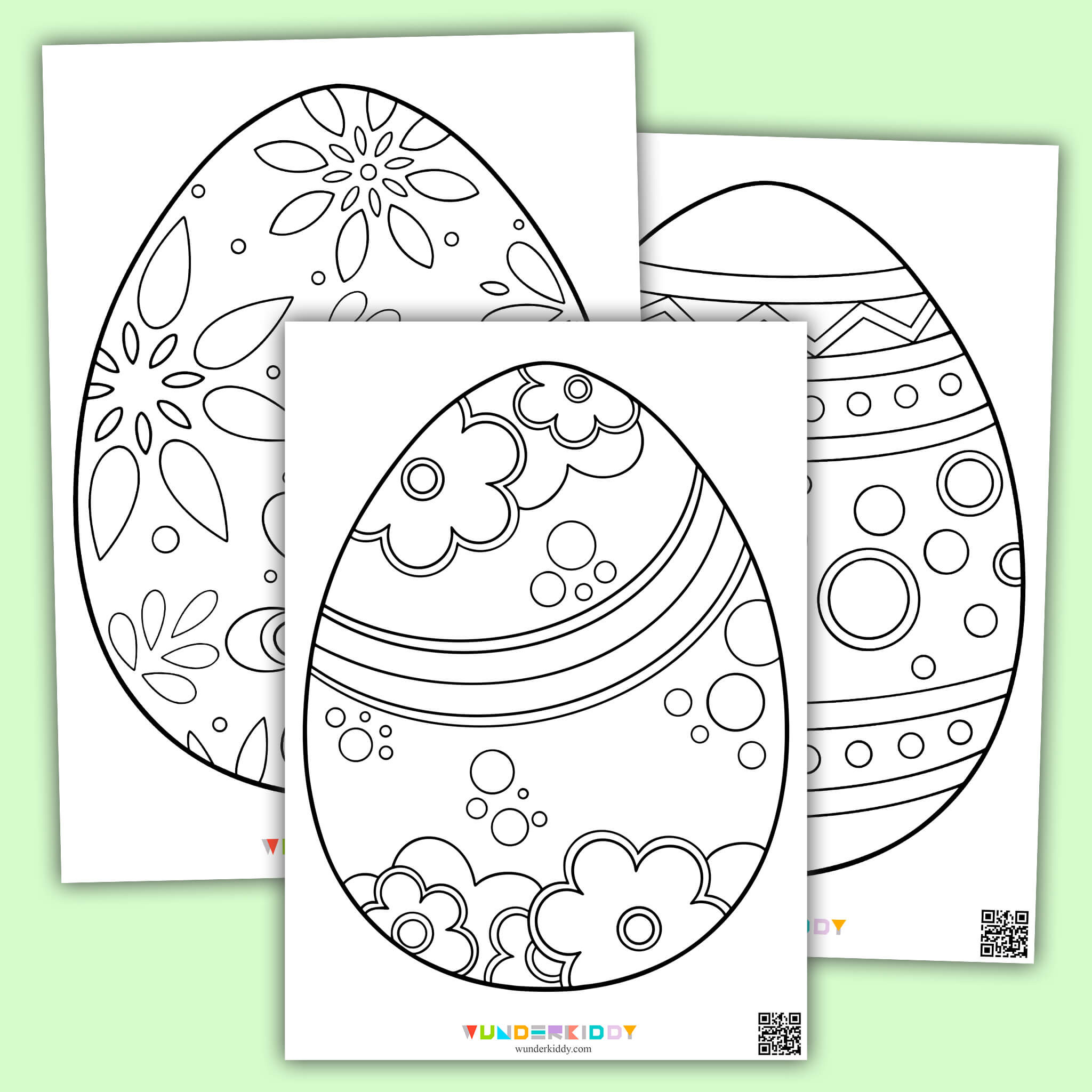 Ausmalbilder Und Malvorlagen Osterei Zum Ausdrucken In Pdf for Free Printable Easter Eggs Coloring Pages in Spanish