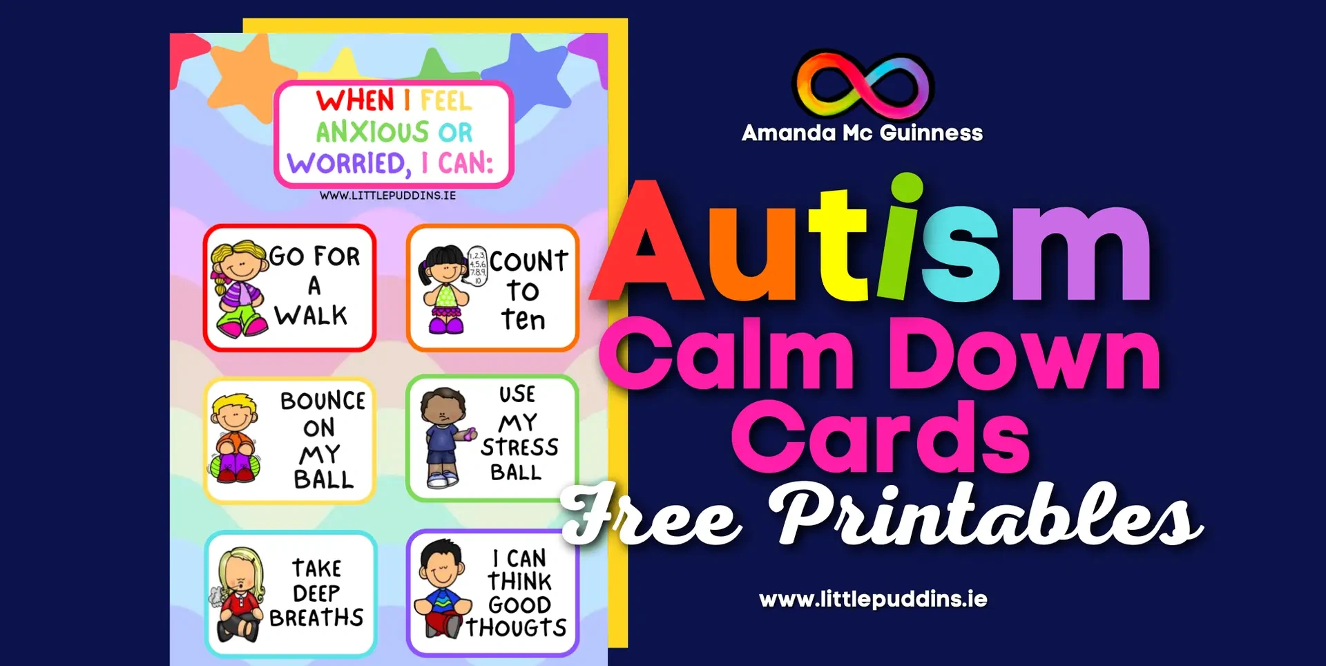 Autism Calm Down Cards – Little Puddins Autism Specialist Free within Calm Down Cards Free Printable