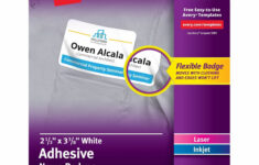Avery 25395 Template Avery Printable Name Badge Inserts – 300 Pack intended for Avery 25395 Free Template