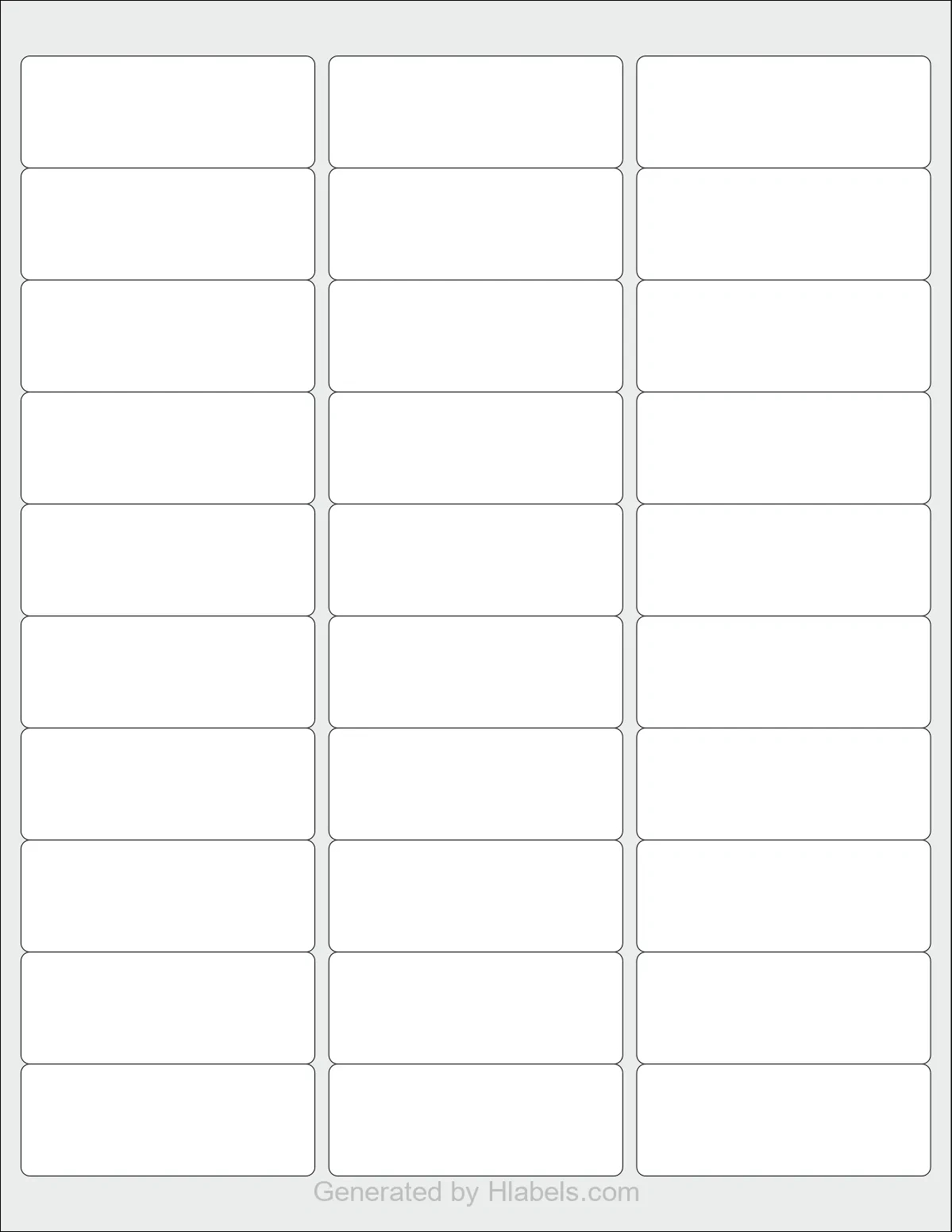 Avery® 5160 Label Template | Print Online Instantly regarding Free Printable Avery Template 5160