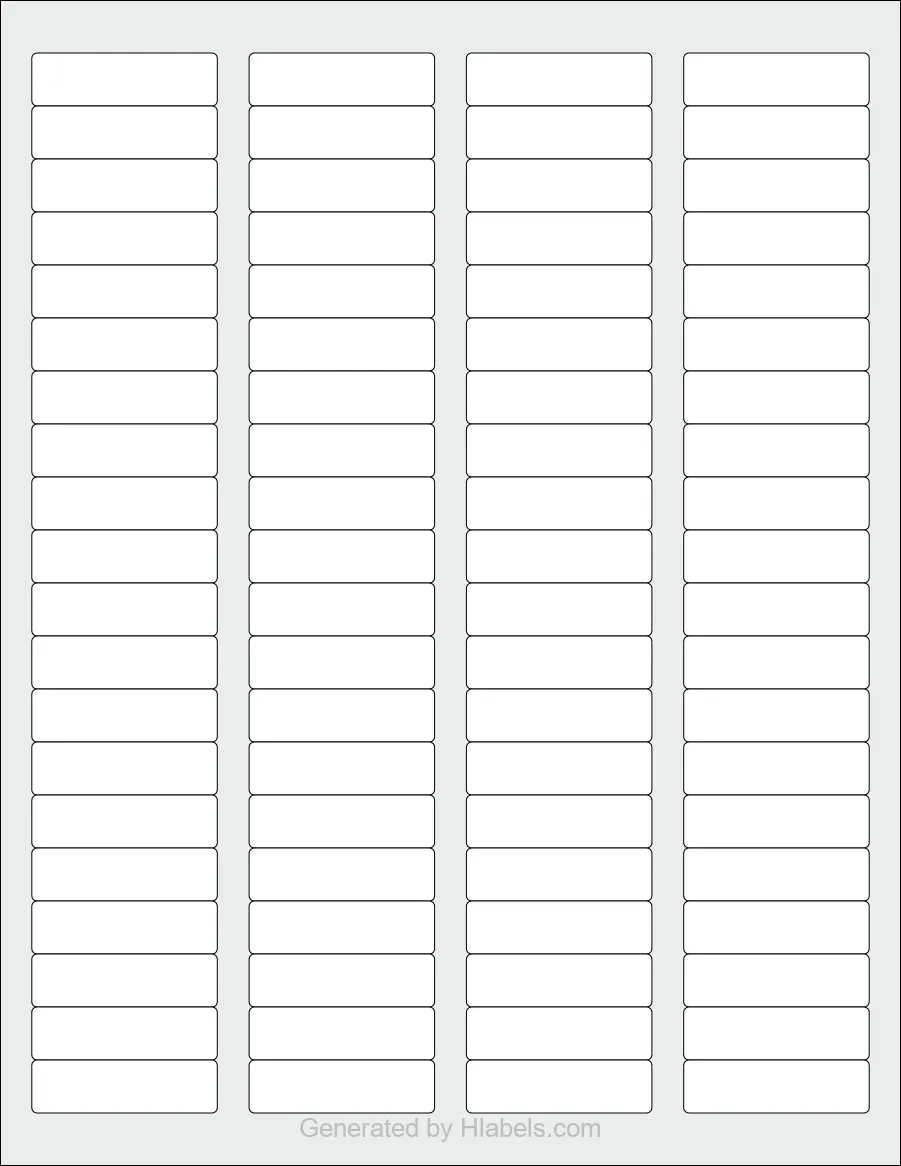 Avery® 8167 Label Template | Print Online Instantly inside Avery 8167 Template Free