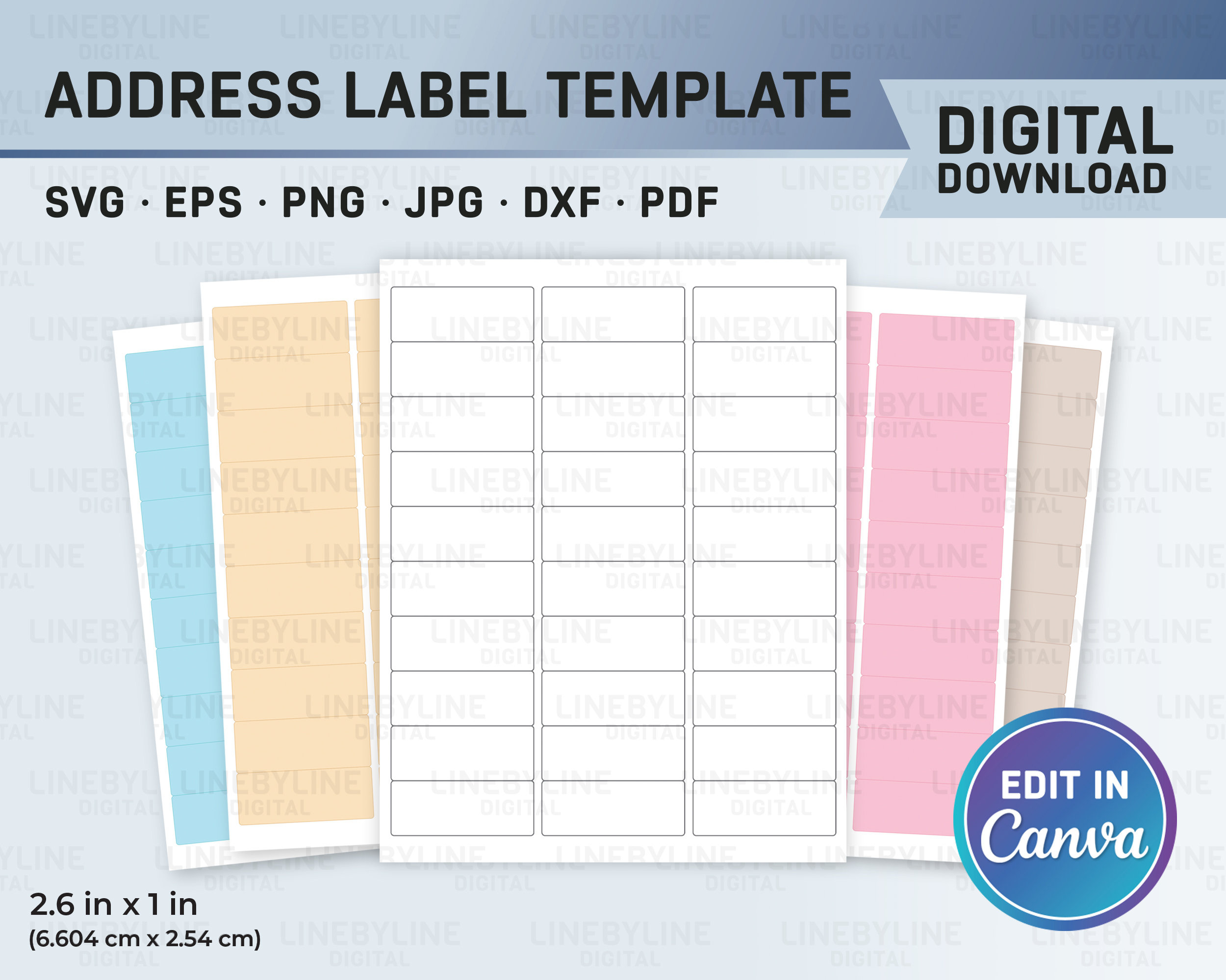 Avery Template 5167 - Etsy.de regarding Avery Template 5167 Free Download
