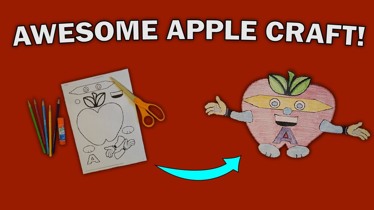 Awesome Apple inside DLTK Free Printables