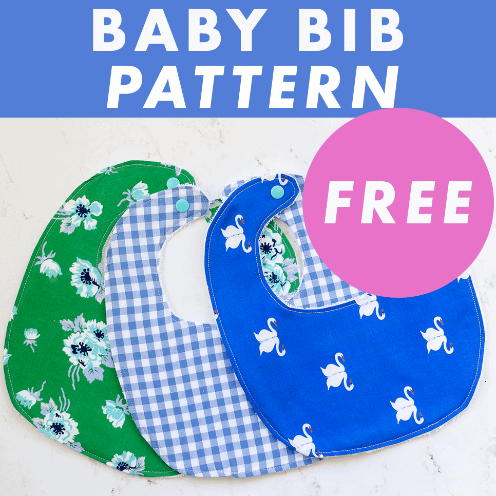 Baby Bib Pattern - Free Sewing Pattern In Four Sizes! - Coral + Co. in Free Printable Baby Bib Cross Stitch Patterns
