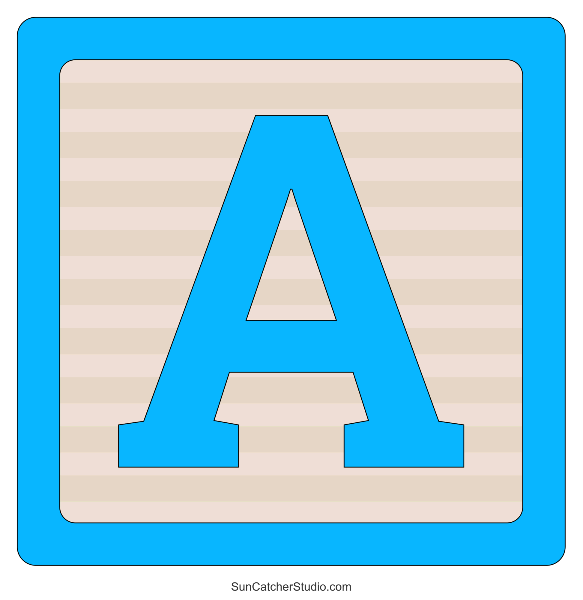 Baby Blocks Alphabet (Free Printable Letters &amp;amp; Numbers) – Free regarding Free Block Letter Templates