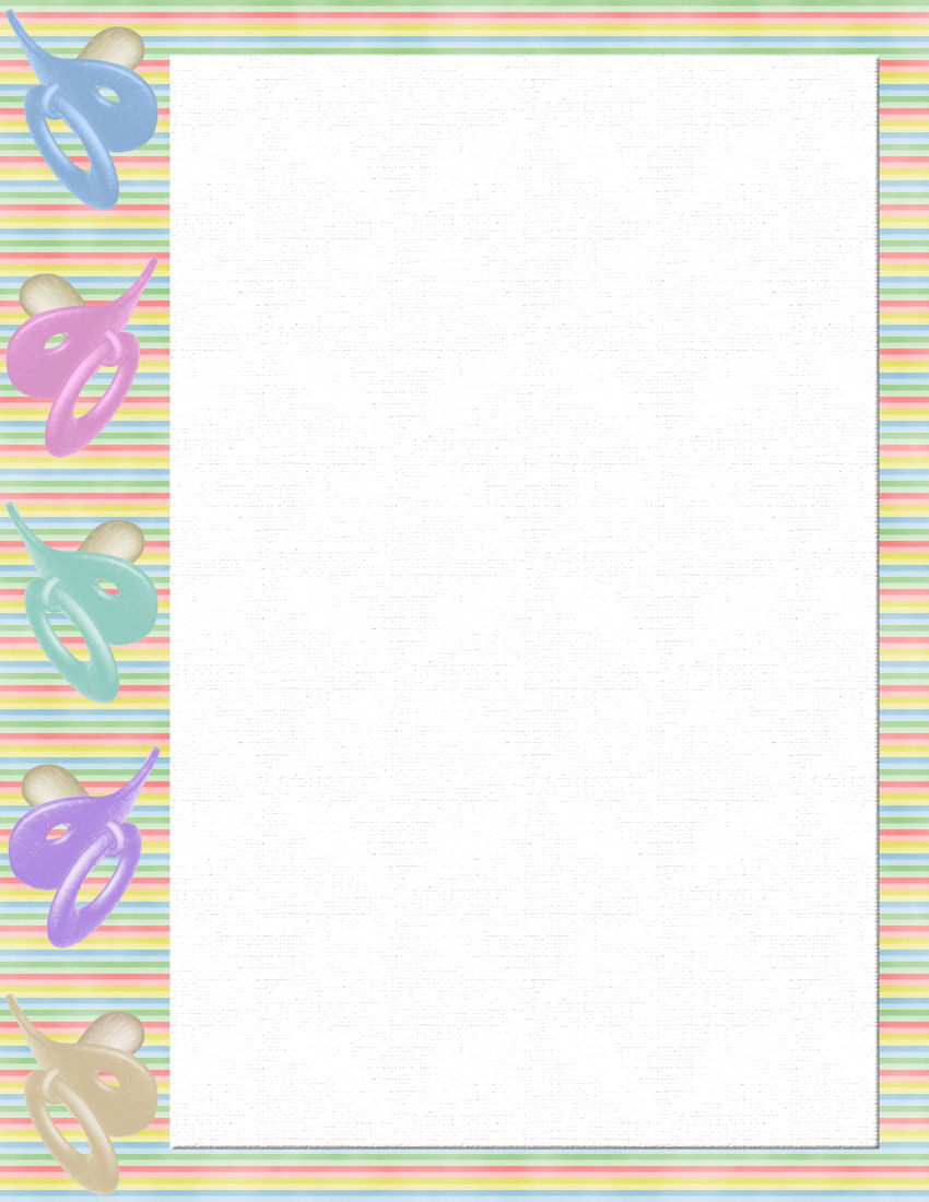 Baby Themed Free-Stationery Template Downloads intended for Free Printable Baby Stationery Paper