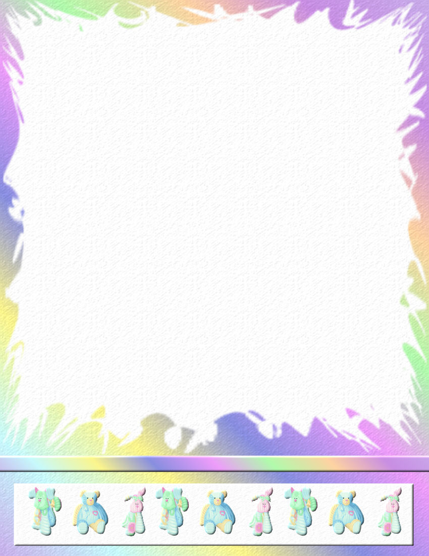 Baby Themed Free-Stationery Template Downloads regarding Free Printable Baby Border Template