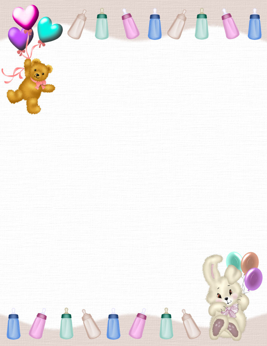 Baby Themed Free-Stationery Template Downloads within Free Printable Baby Stationery Paper