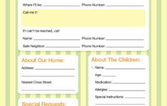 Babysitter Checklist – Imom in Free Babysitting Printables