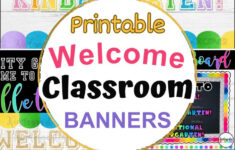 Back To School Printable Welcome Classroom Banners For Preschool throughout Free Printable Classroom Banners