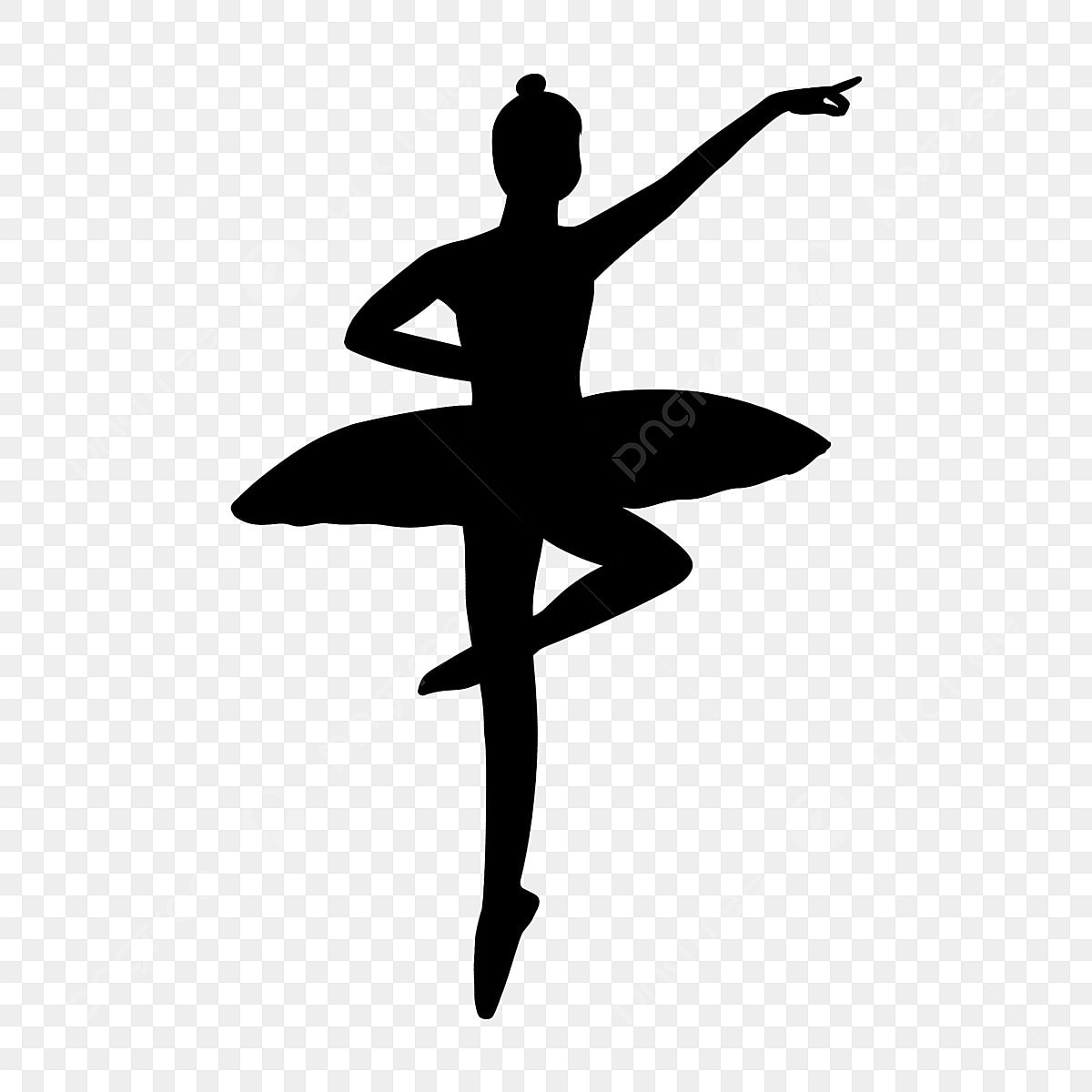 Ballerina Silhouette Png And Vector Images Free Download - Pngtree throughout Free Printable Ballerina Silhouette Template