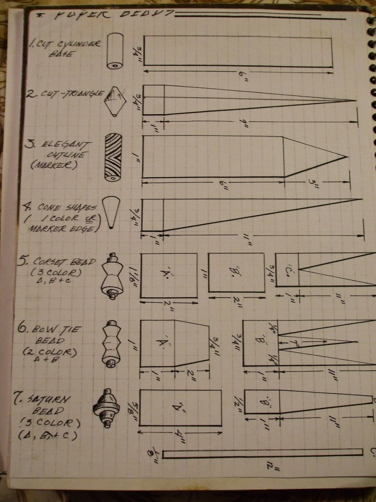 Basic Paper Beads(Instructions) · How To Make A Paper Bead intended for Paper Bead Template Free